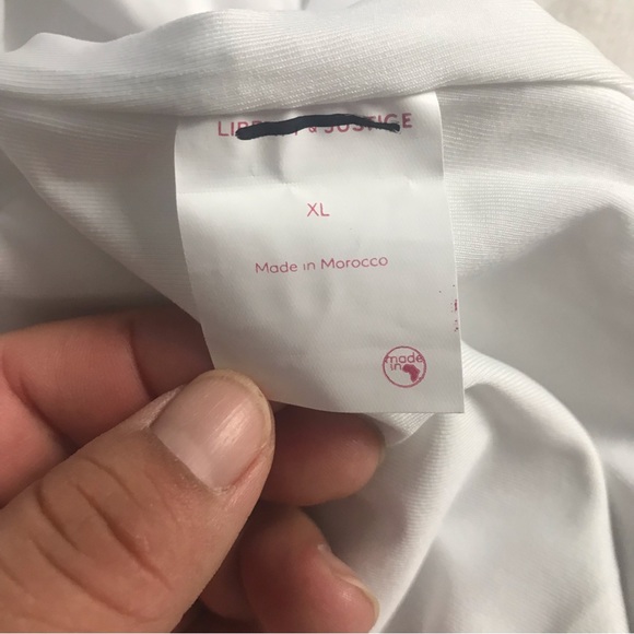 Liberty & Justice One Piece Swimsuit Women’s Size XL Color White Pull On Ruffle - Picture 5 of 14